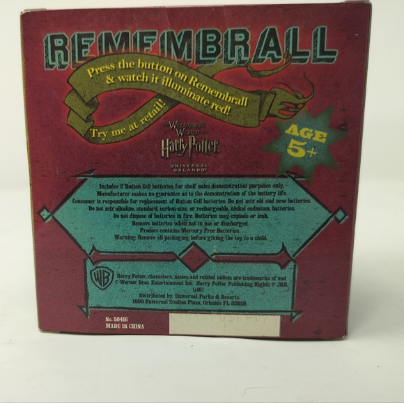 Rare New Universal Studios Parks The Wizarding World of Harry Potter Remembrall - Picture 3 of 9